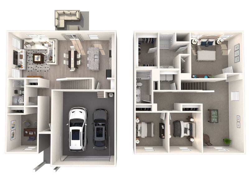 2D floor plan layout for the Rockwell by Meritage Homes in Waltons Grove, Mount Juliet, TN (Image 4). 2D floor plan layout for the Rockwell by Meritage Homes in Waltons Grove, Mount Juliet, TN (Image 4).