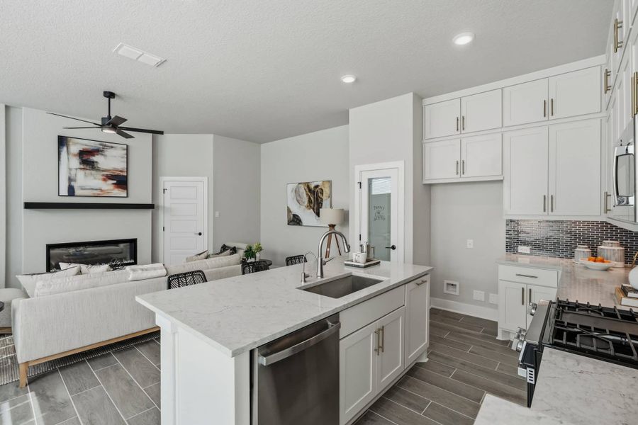 Furnished interior view inside a new home in Prominence – Now Selling, San Antonio (Image 11).