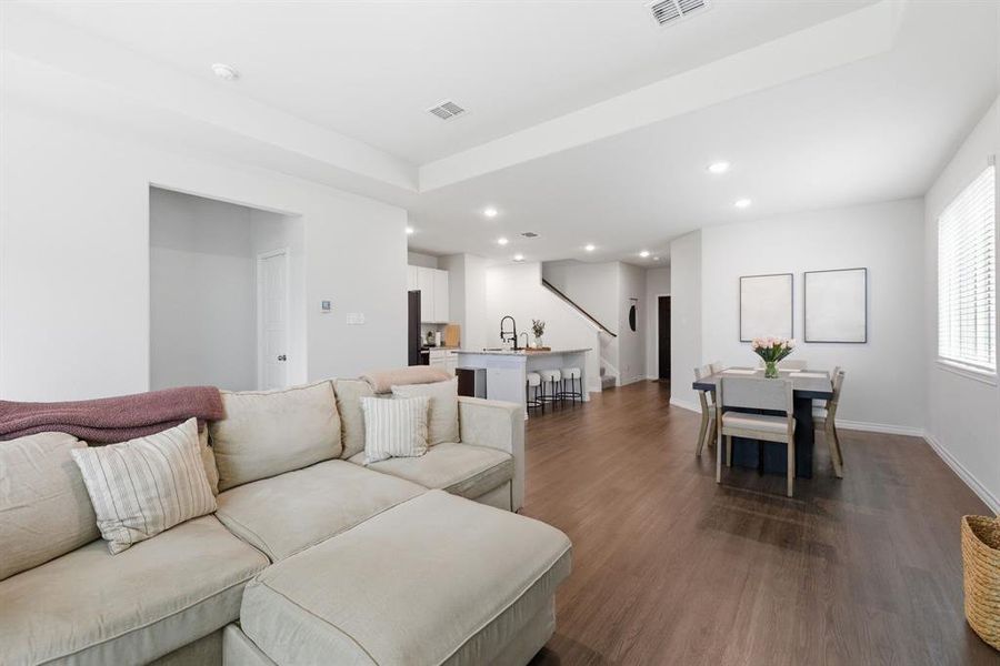 Furnished interior view inside a new home in , Cleburne (Image 12).