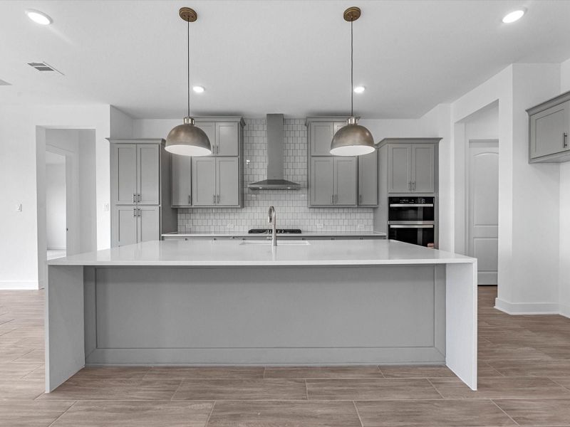 Furnished interior view inside a new home in Meridiana - 60', Manvel (Image 10). Furnished interior view inside a new home in Meridiana - 60', Manvel (Image 10).