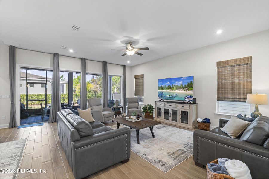 Furnished interior view inside a new home in RiverTown - WaterSong, St. Johns (Image 10).