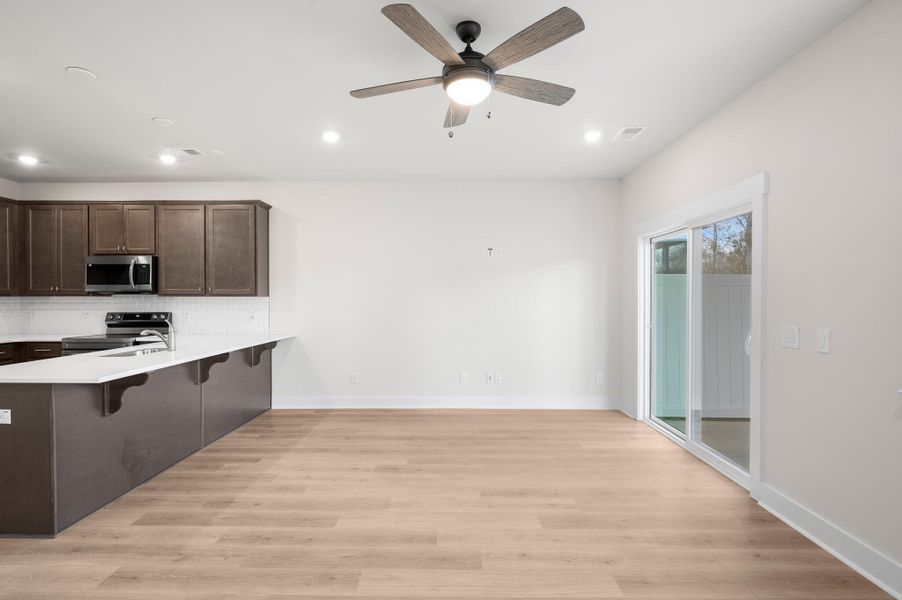 Photo is of a similar home