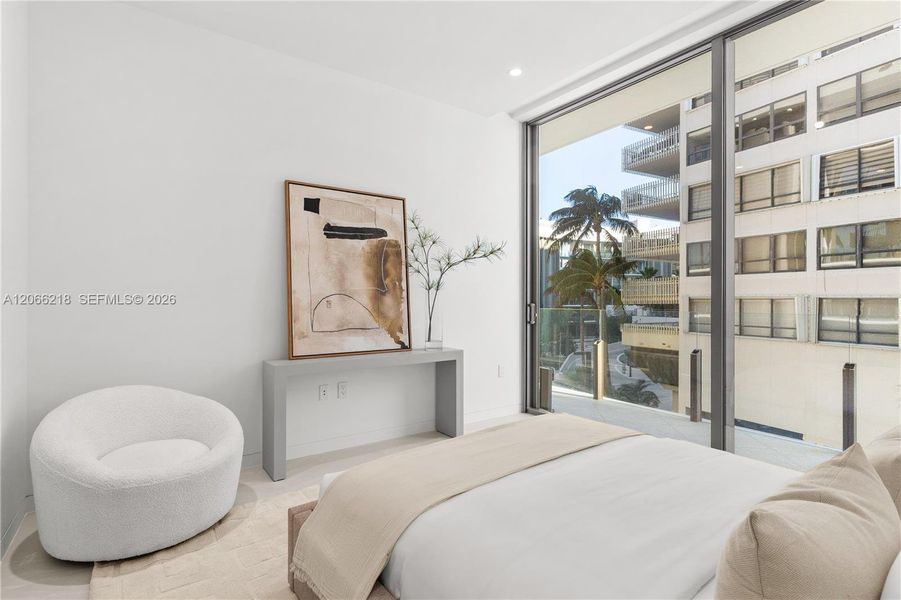 Furnished interior view inside a new home in , Miami (Image 13).