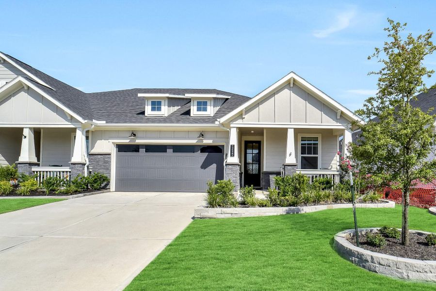Front exterior of a new home in , Willis, TX, highlighting curb appeal (Image 2).