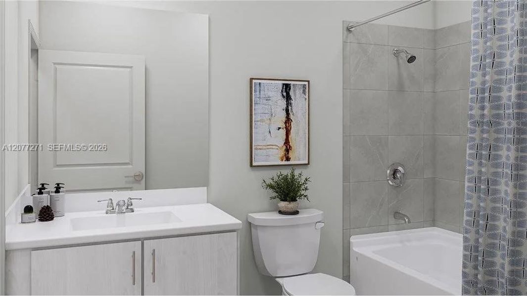 Furnished interior view inside a new home in Solstice, Miami (Image 5). Furnished interior view inside a new home in Solstice, Miami (Image 5).