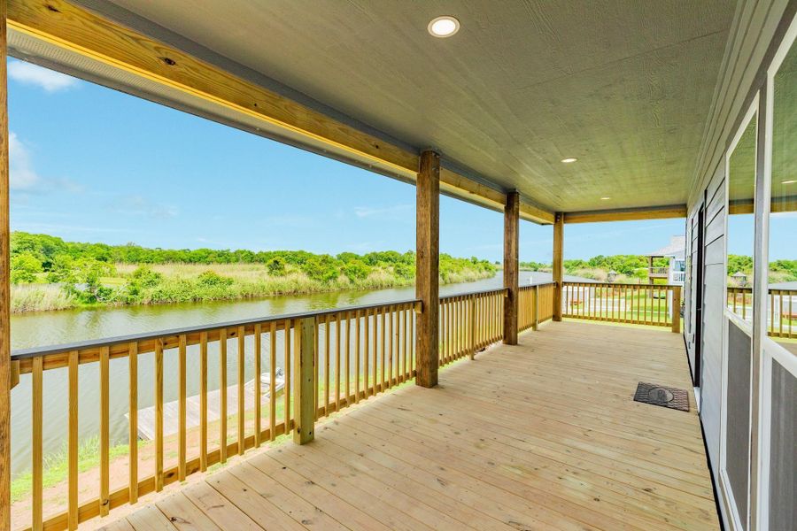 Exterior details and patio area of a home in , Oyster Creek (Image 16).