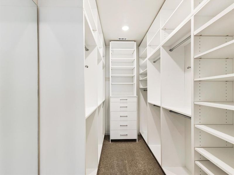 Custom walk-in closet Custom walk-in closet