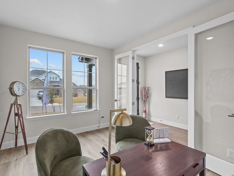 Furnished interior view inside a new home in The Reserve at Potranco Oaks, Castroville (Image 21).