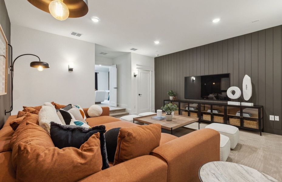 Furnished interior view inside a new home in Creekview Meadows, Pilot Point (Image 8).