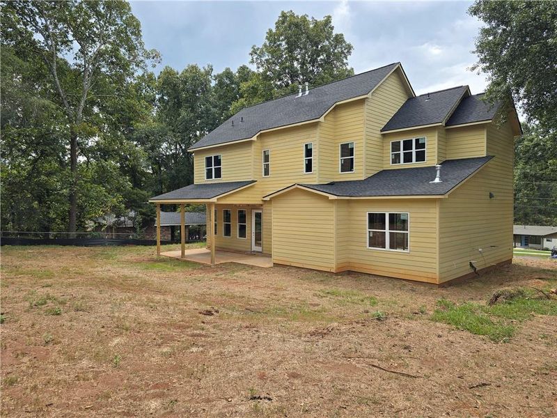 Exterior details and patio area of a home in , Marietta (Image 3). Exterior details and patio area of a home in , Marietta (Image 3).