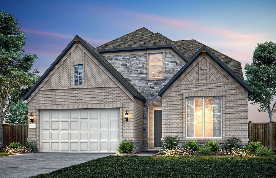 Representative exterior photo of a completed home built from the Farwell by Pulte Homes in Saddleback at Santa Rita Ranch, Liberty Hill, TX (Image 5).
