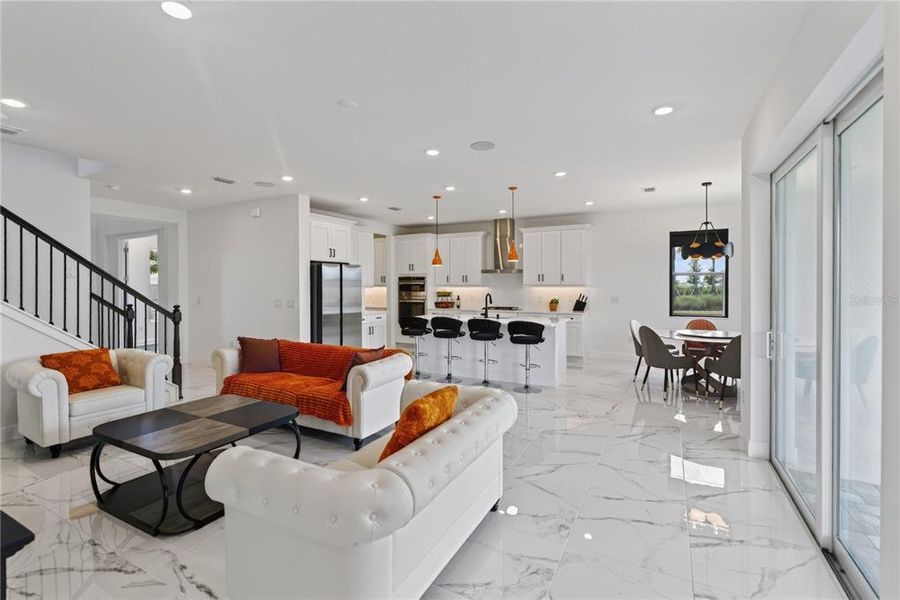 Furnished interior view inside a new home in , Sarasota (Image 45).