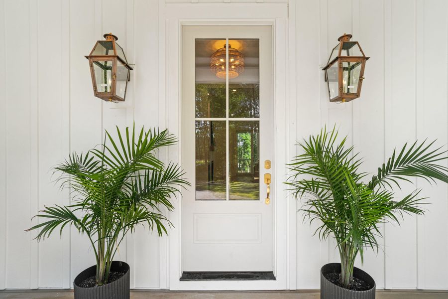 Exterior details and patio area of a home in , Awendaw (Image 39).