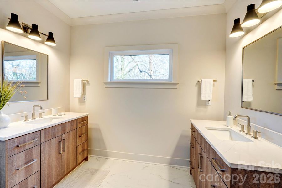 Furnished interior view inside a new home in , Charlotte (Image 28).