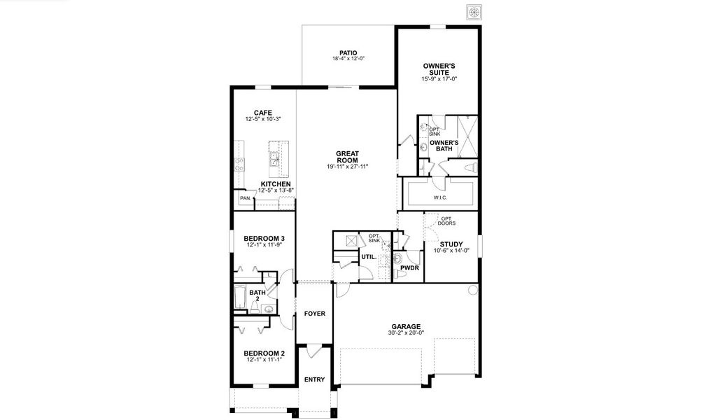 2D floor plan layout of this home in Fox Branch, Lakeland, FL (Image 1). 2D floor plan layout of this home in Fox Branch, Lakeland, FL (Image 1).