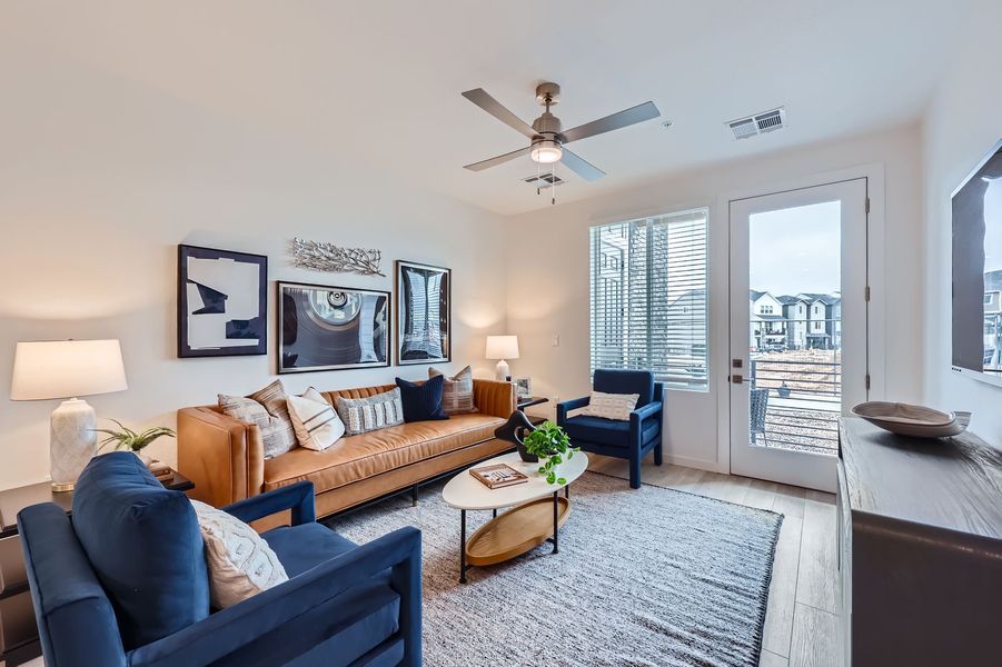 Furnished interior view inside a new home in The Residences at Victory Ridge, Colorado Springs (Image 3).