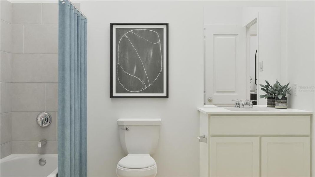 Furnished interior view inside a new home in Wellness Ridge, Clermont (Image 10). Furnished interior view inside a new home in Wellness Ridge, Clermont (Image 10).