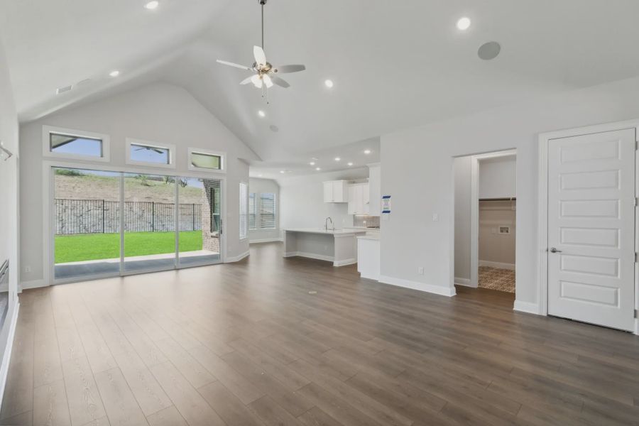 Representative unfurnished interior of a home built from the Farris by Chesmar Homes in Broken Oak, Georgetown (Image 3).