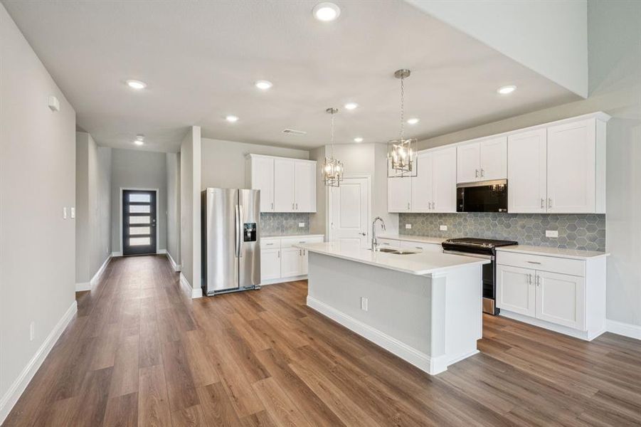 Photo is not of the actual home, but is an inspirational photo of builder’s model home and may depict options, furnishings, and/or decorator features that are not included.