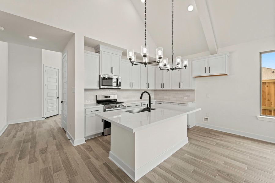 Furnished interior view inside a new home in The Trails - 45', New Caney (Image 9). Furnished interior view inside a new home in The Trails - 45', New Caney (Image 9).