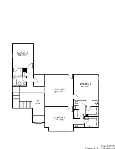 2D floor plan layout of this home in Kinder Ranch 70's, San Antonio, TX (Image 7). 2D floor plan layout of this home in Kinder Ranch 70's, San Antonio, TX (Image 7).