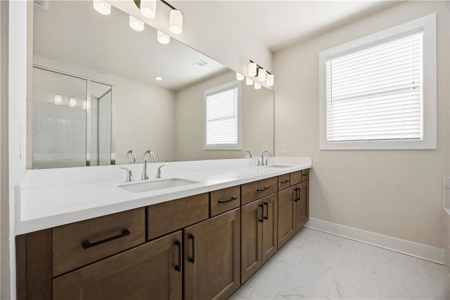 Furnished interior view inside a new home in , Cumming (Image 9). Furnished interior view inside a new home in , Cumming (Image 9).