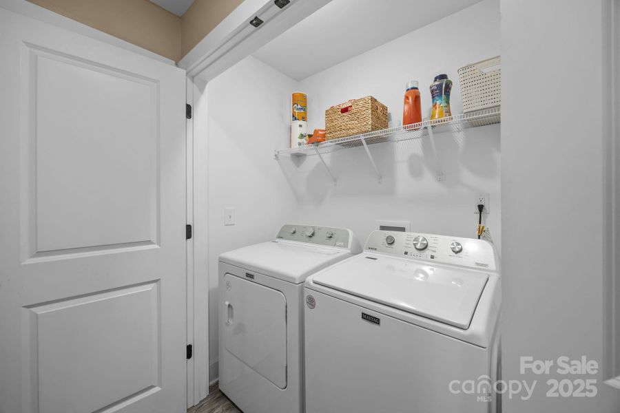 Laundry Closet off of kitchen