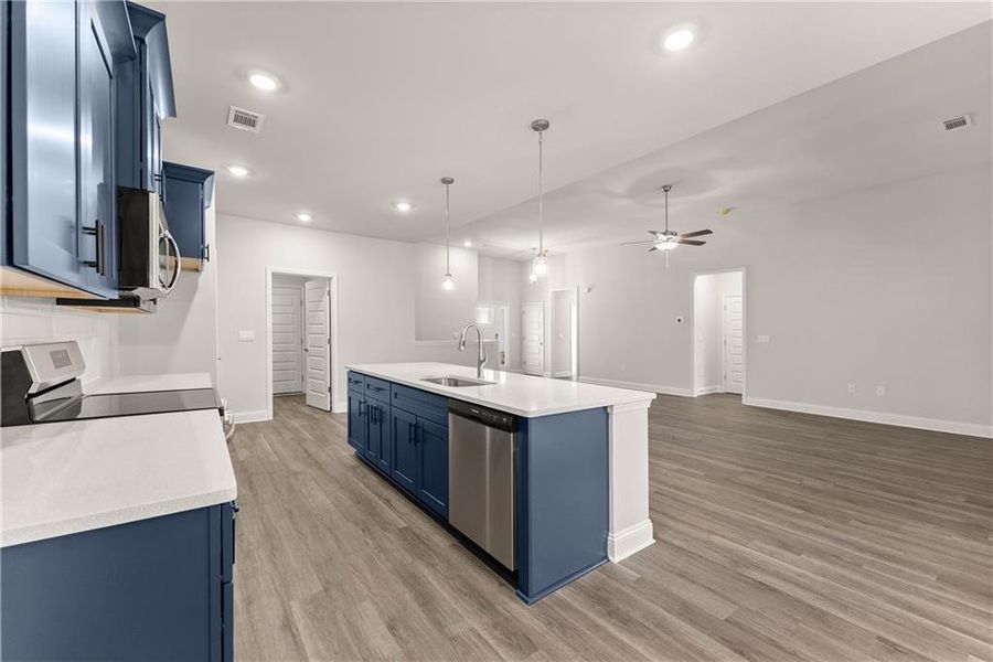 Furnished interior view inside a new home in Habersham Meadows, Demorest (Image 7).