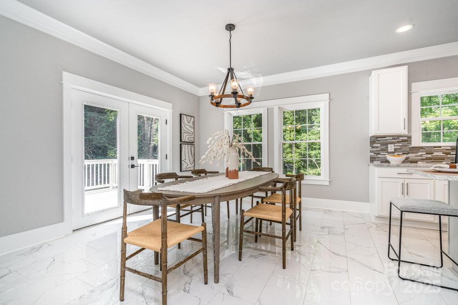 Furnished interior view inside a new home in , Sherrills Ford (Image 12).