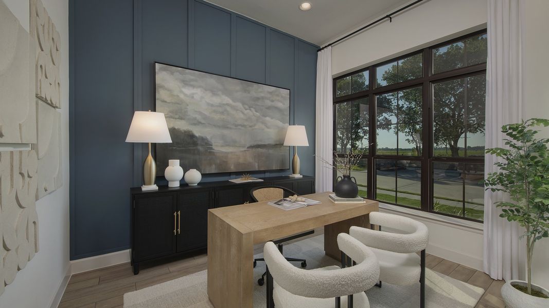 Furnished interior view inside a new home in Ladera, San Antonio (Image 2). Furnished interior view inside a new home in Ladera, San Antonio (Image 2).