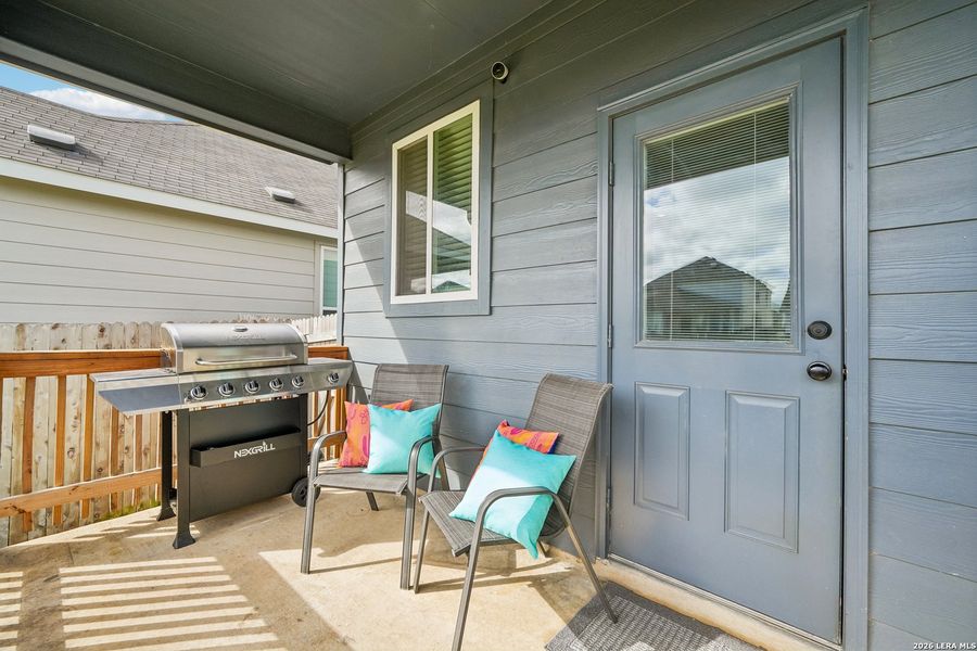 Exterior details and patio area of a home in Lily Springs, Seguin (Image 23). Exterior details and patio area of a home in Lily Springs, Seguin (Image 23).