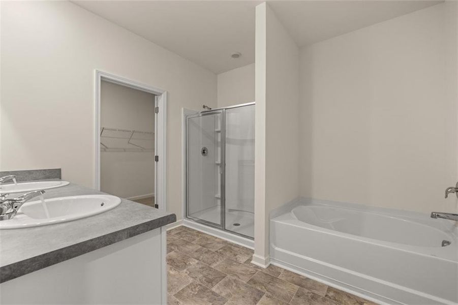 Furnished interior view inside a new home in Preserve at Dove Creek, Statham (Image 13).