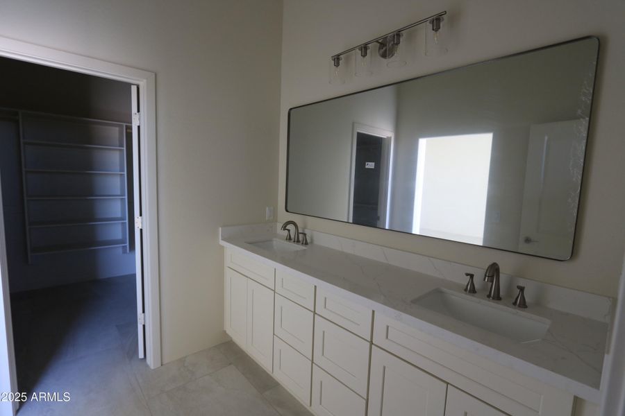 Master bathroom vanity