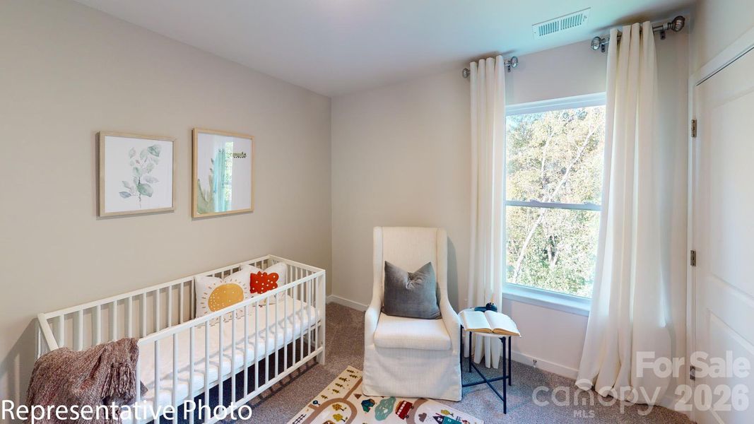 Furnished interior view inside a new home in Huffman Ridge, Hickory (Image 43).