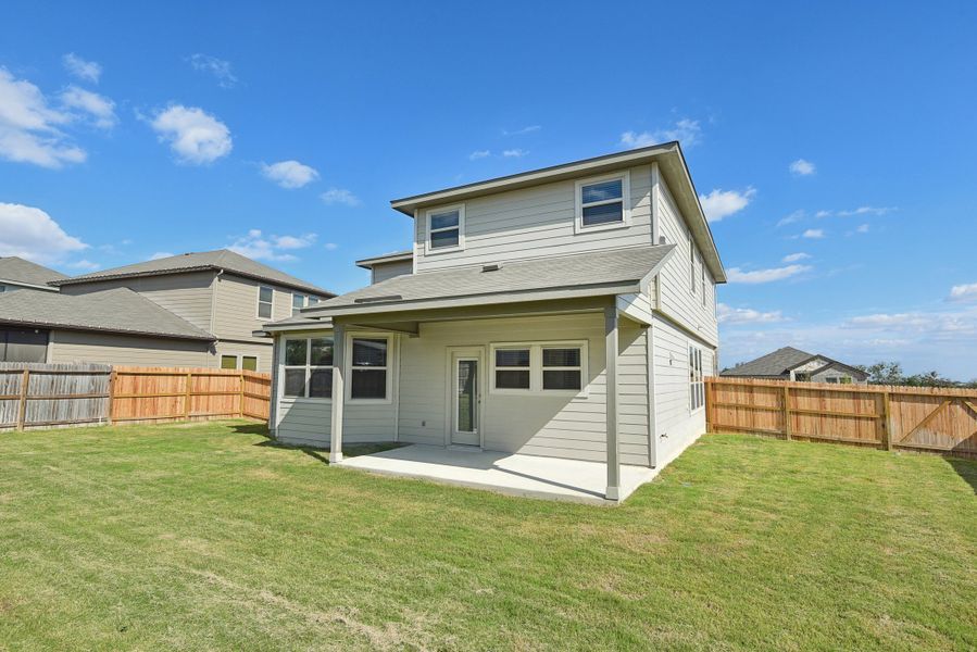 Back exterior of the Medina floorplan at a Meritage Homes community.