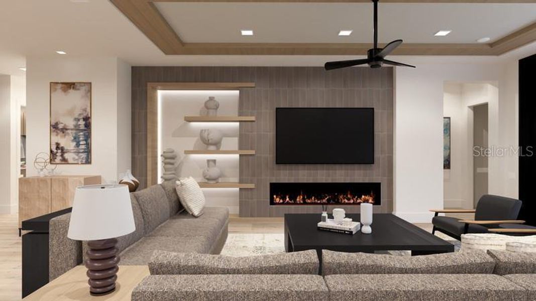 Furnished interior view inside a new home in , Tampa (Image 8).