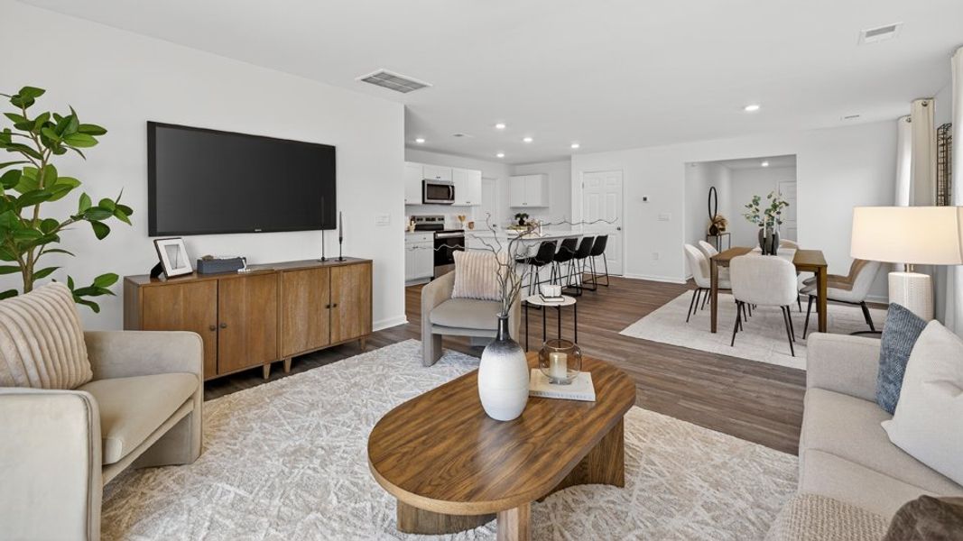 Furnished interior view inside a new home in Laurel Oaks, Sanford (Image 9). Furnished interior view inside a new home in Laurel Oaks, Sanford (Image 9).