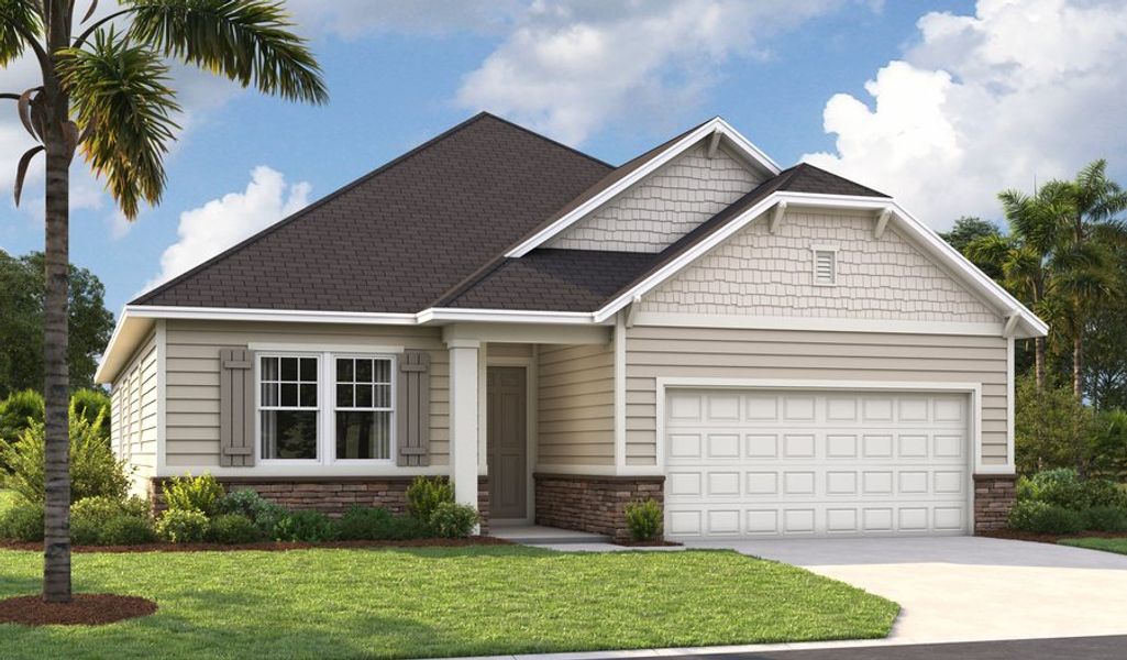 Hawthorne-J244-JAX Masterplan 2-car Elevation L