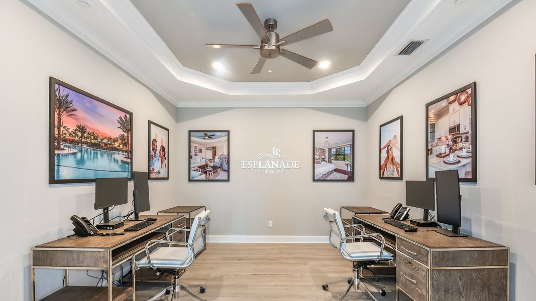 Furnished interior view inside a new home in Esplanade by the Islands Coach Homes, Naples (Image 10).
