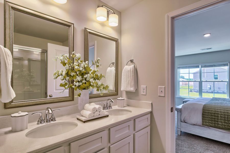 Representative furnished interior of a home built from the Poplar A by McGuinn Homes in Rivers Crossing, Aiken (Image 28).