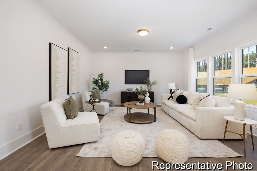 Furnished interior view inside a new home in River Rock, Winston-Salem (Image 11).