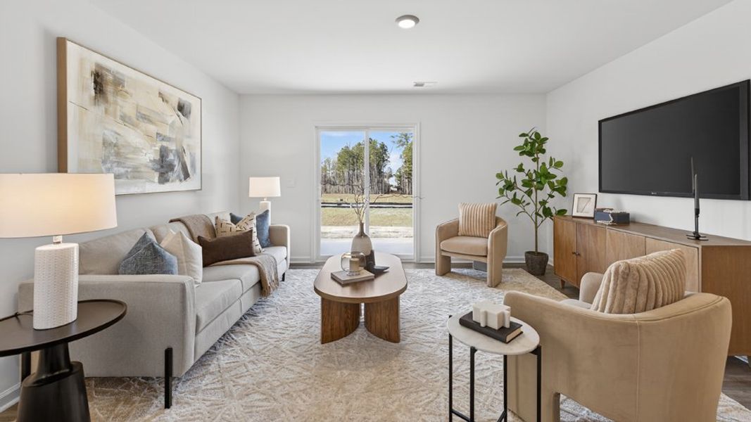Furnished interior view inside a new home in Laurel Oaks, Sanford (Image 8). Furnished interior view inside a new home in Laurel Oaks, Sanford (Image 8).