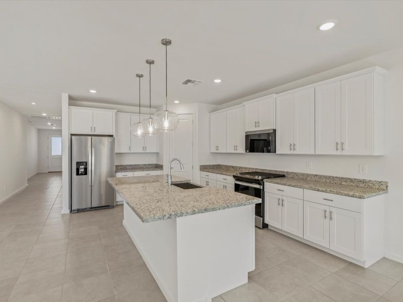 Furnished interior view inside a new home in Mesquite Mountain Ranch at Frontera, Surprise (Image 3).