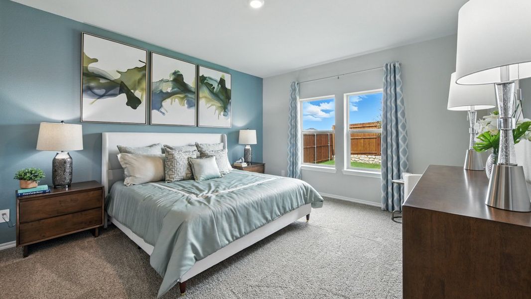 Furnished interior view inside a new home in Monarch at the Meadows, Ponder (Image 16).