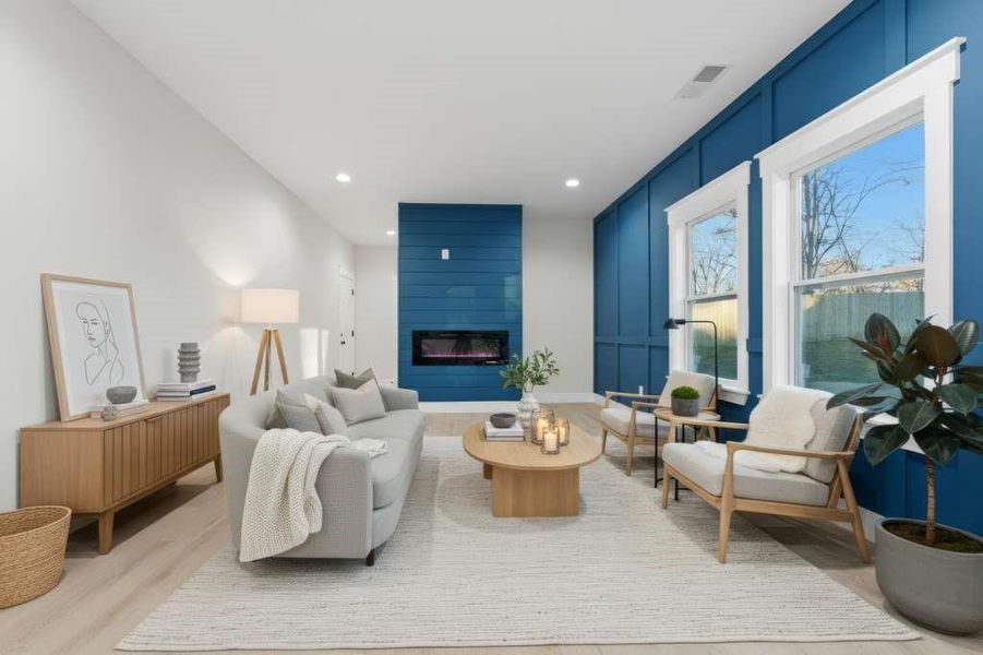 Furnished interior view inside a new home in , Conyers (Image 37).