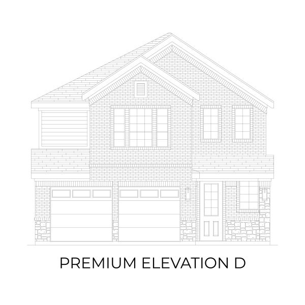 Representative rendering of the exterior for the Truman Select F by First Texas Homes (Image 8).
