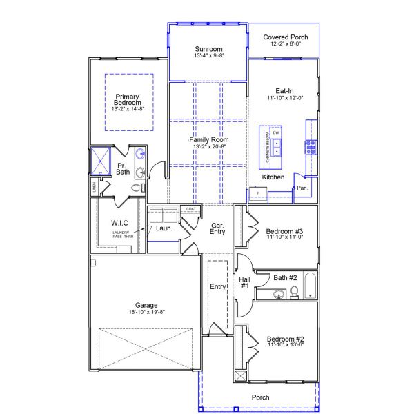 2D floor plan layout of this home in Arcadia, Myrtle Beach, SC (Image 3).