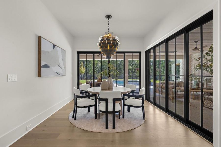 Furnished interior view inside a new home in , Alpharetta (Image 56).