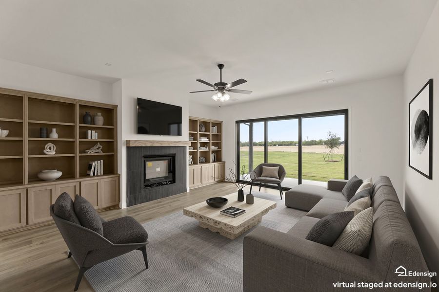Furnished interior view inside a new home in Settler's Glen, New Fairview (Image 9).