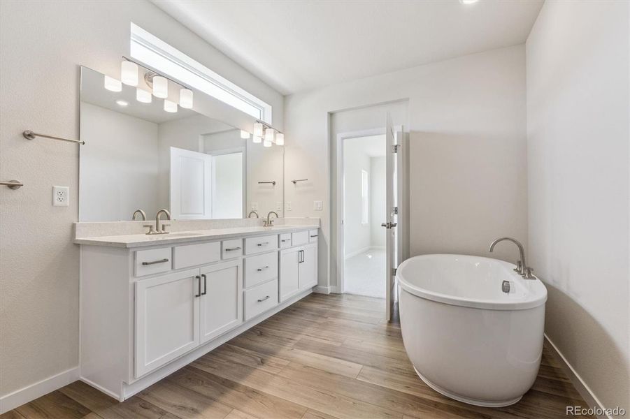 Furnished interior view inside a new home in Prestige Collection at Parkdale Commons, Lafayette (Image 12).